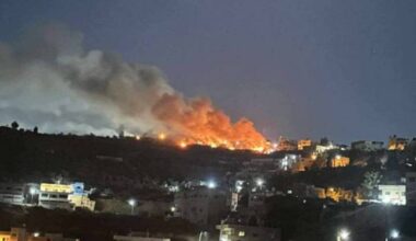 Over 100 illegal Israeli settlers set fire to West Bank town