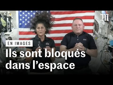 Deux astronautes bloqués dans l’espace : la NASA appelle SpaceX à l'aide - YouTube