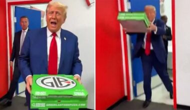 Trump Humiliates Himself When He’s Busted Staging Yet Another ‘Pizza Delivery’ With EMPTY Pizza Boxes