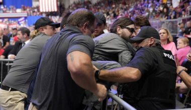 Security Scare at Trump Rally as MAGA Supporter Breaches Press Area During Trump's 'Fake Media' Rant