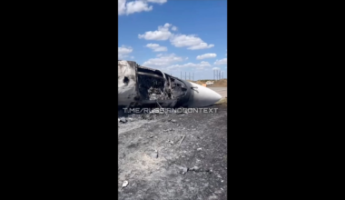 [unconfirmed]"03.08.2024 Destroyed Russian Su-34 aircraft at Morozovsk airfield in Rostov region ( 48.31712, 41.77644 )"