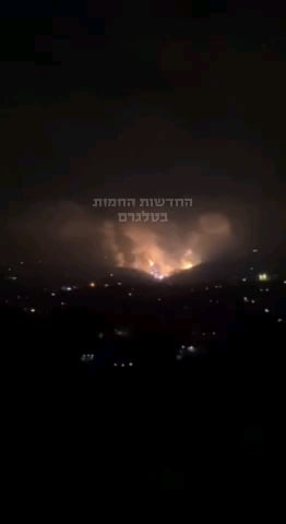 Massive Israeli attack on Hezbollah rocket launchers this morning