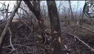 Assault on enemy positions by Ukrainian soldiers of the Dyke Pole Company of the 67th Brigade.