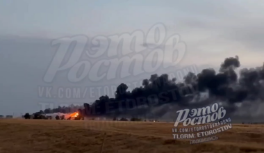 Burning oil depot in Rostov region, day 9 - Fun fact: average male mosquito live for 7 days