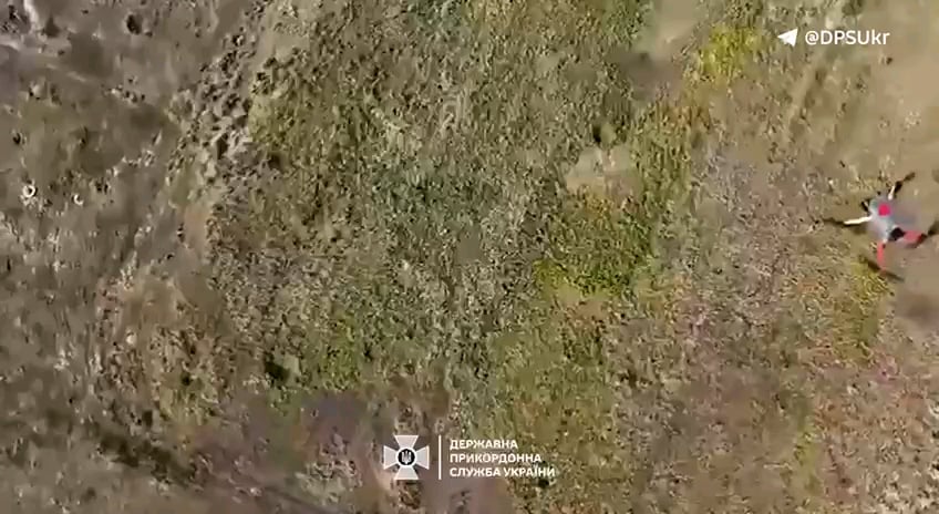 Ukrainian observation drone rammed Russian observation drone from above and it crashed, direction of Bakhmut. Pomsta border guard Brigade, published on August 9, 2024