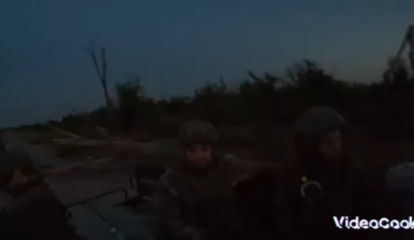 Russian soldiers close encounter with FPV drone