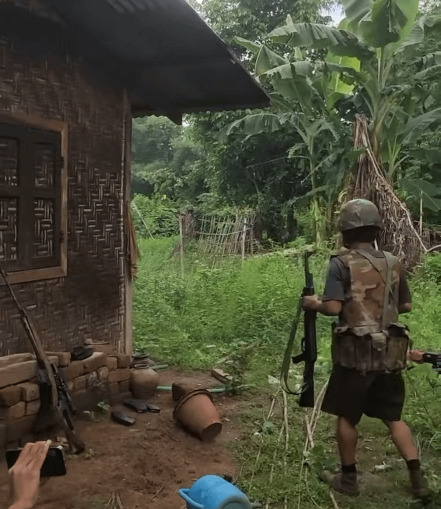 Kachin Independence Army and People's Defense Forces storming Myanmar Junta positions somewhere in Kachin State. (Date & location unknown)