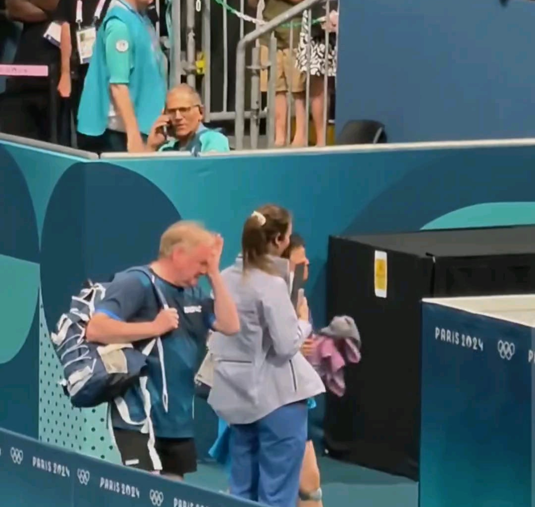 61 years old Table Tennis player Ni Xialian, representing Luxembourg, received standing ovation after being eliminated from the round of 32