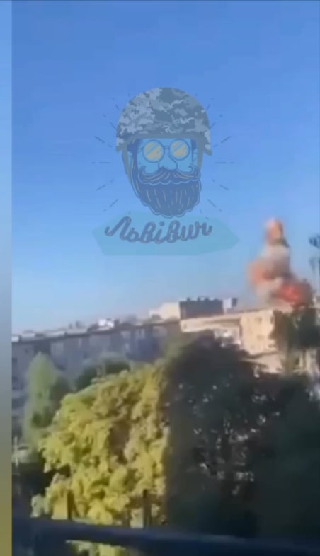 Ukrainian civilian films the moment when a Russian Shahed (Geran) drone hits a residential building in Lutsk, 26.08.2024