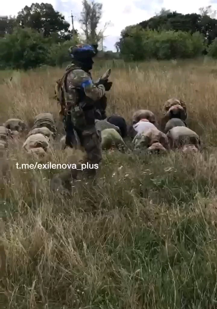 New group of captured Russian soldiers in the Kursk region