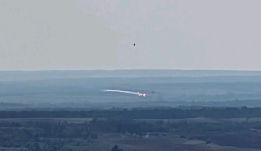 Fighters of the 28th OMBr hit a Russian attack aircraft SU-25 in the direction of Bakhmut.