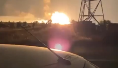 Another footage from a Russian military airfield in Morozovsk, Rostov region, which was under attack of Ukrainian strike UAVs this night