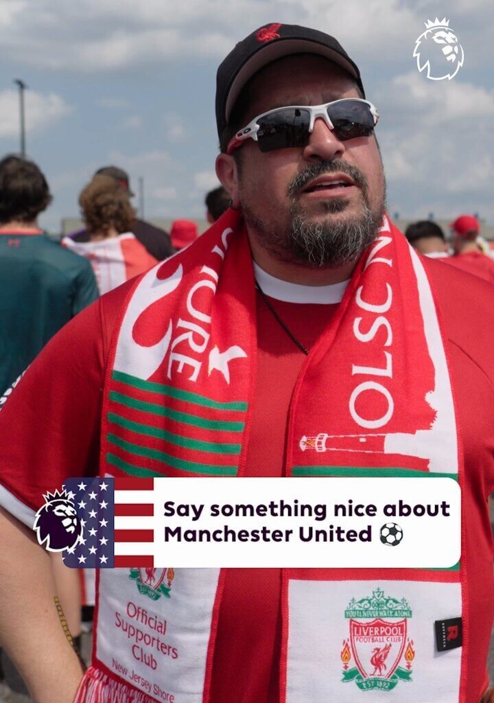 LFC fans say nice things about Man United