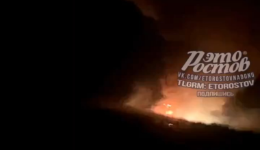 Explosion of ammo depot near Ostrogozk in the Voronezh, russia. The night between 23-24/8-2024.