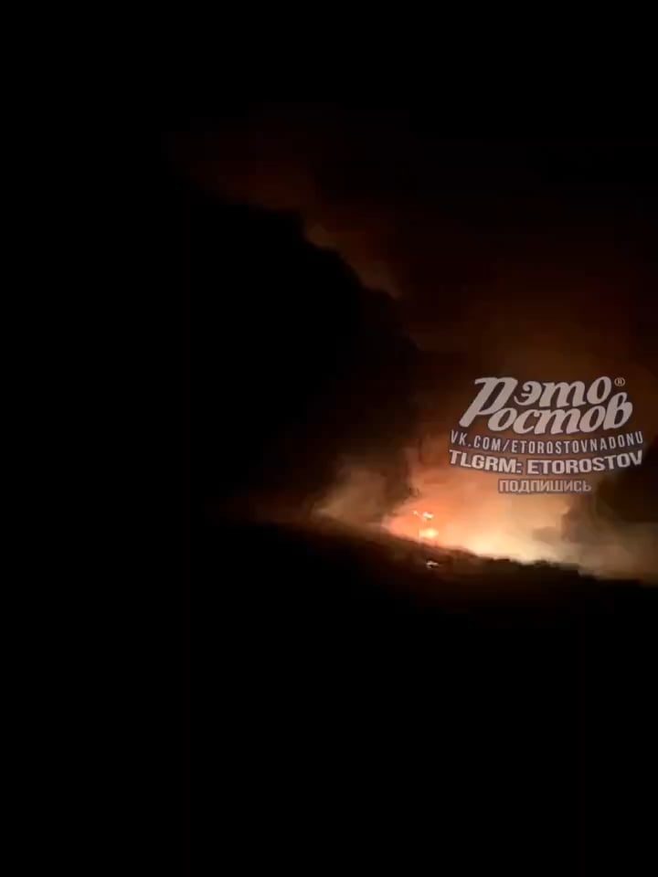 Explosion of ammo depot near Ostrogozk in the Voronezh, russia. The night between 23-24/8-2024.