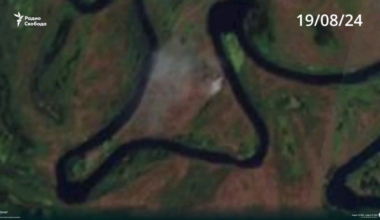 A pontoon crossing in Kursk oblast has apparently gone