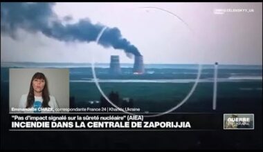 Ukraine : incendie dans le système de refroidissement de la centrale nucléaire de Zaporijjia