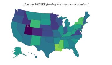 Which States were Allocated the Most Emergency Education Funding Per Student? (ESSER) [OC]