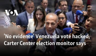 'No evidence' Venezuela vote hacked, Carter Center election monitor says