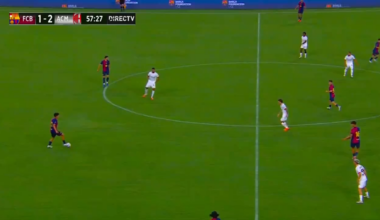 Beautiful sequence of play for the second goal against AC Milan