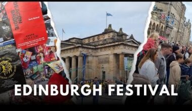 Incredible atmosphere on the streets of Edinburgh during the Fringe Festival!