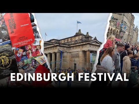 Incredible atmosphere on the streets of Edinburgh during the Fringe Festival!