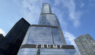 DNC taunts Trump by projecting 'Project 2025 HQ' on his Chicago hotel