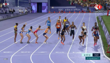 Femke Bol with an incredible last 400 meters on the 4x400 meters