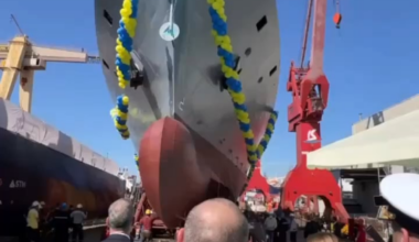 In Istanbul, the Ukrainian Navy's second ADA-class corvette, "Hetman Ivan Vyhovsky," was launched.