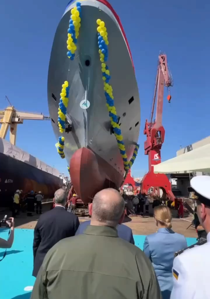 In Istanbul, the Ukrainian Navy's second ADA-class corvette, "Hetman Ivan Vyhovsky," was launched.