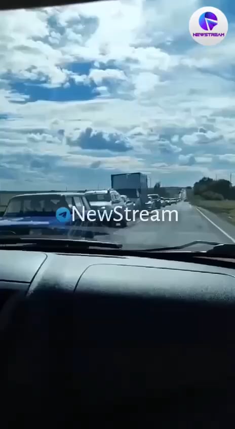 Russian civilians fleeing Lgov, Kursk region.