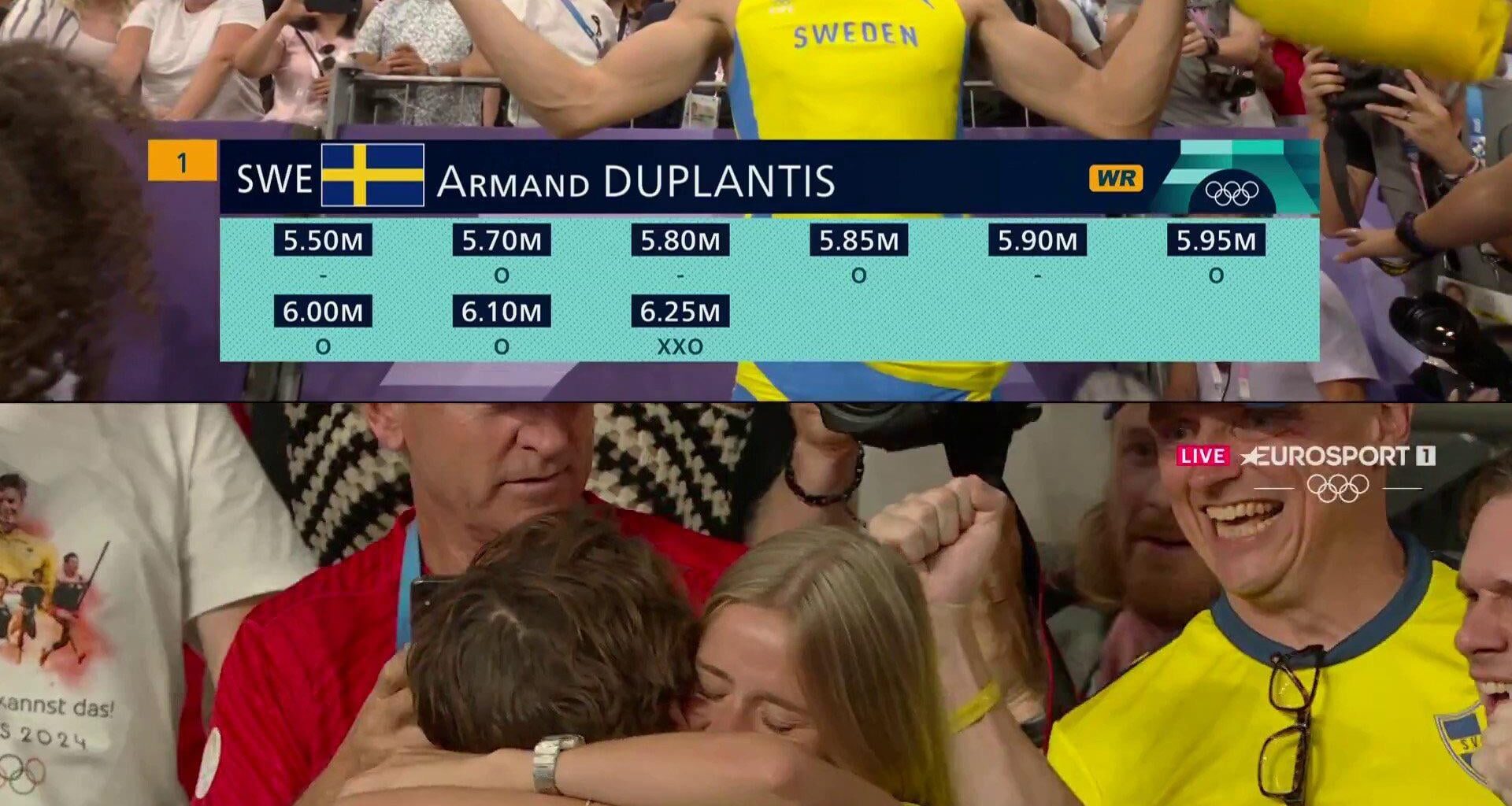 Armand Duplantis beat his own world record with a new 6.25m