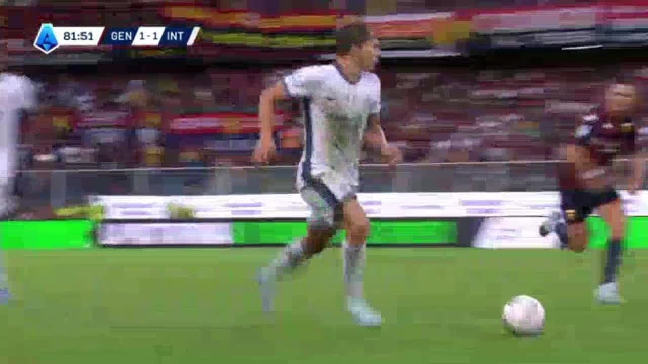 Genoa 1-[2] Inter - Marcus Thuram 85'