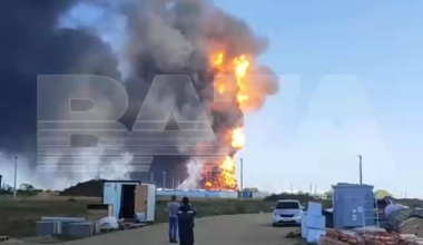 Burning oil depot in Rostov region, day 6 - local media says that at night drones attack this depot again.