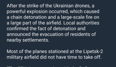 Update on the results of the SBU strikes on Lipetsk Airfield: Over 700 Glide Bombs destroyed causing chain reaction with dozens of Aircraft / Helicopters and S300/ S350 Systems in the vicinity of the explosions.