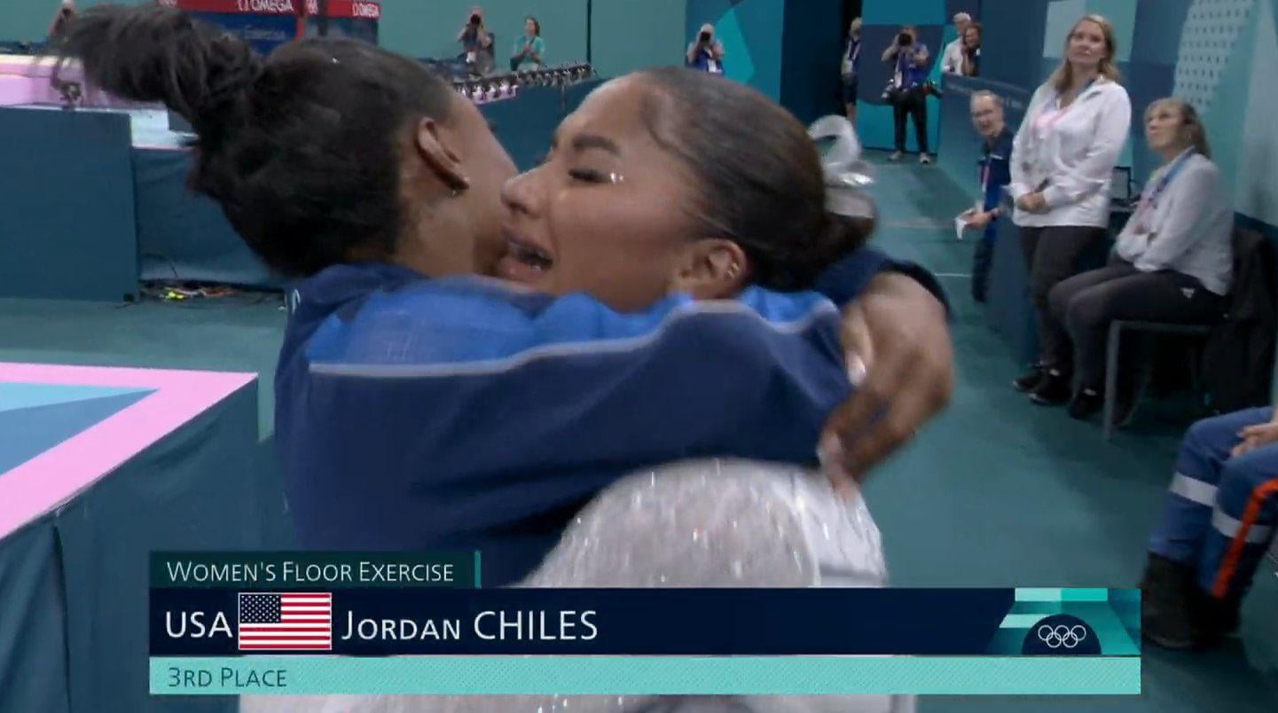 After appeal Jordan Chiles takes bronze in the floor final