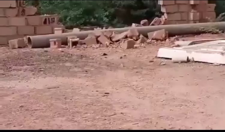 Sudanese Solider fires an RPG