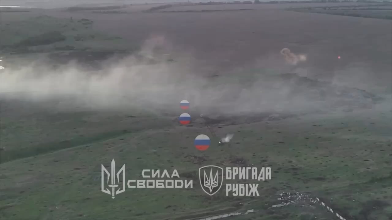 Video from Rubizh brigade showing waves of russian attacks