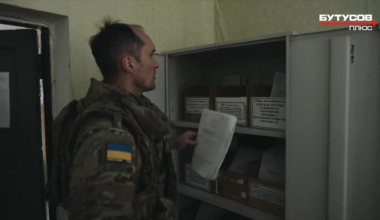 Ukrainian troops destroy documents of Russian citizens who chose to dodge the draft, and not fight in Putin’s war, so that the Russian authorities won’t be able to find them. Sudzha, Kursk Region - August 2024