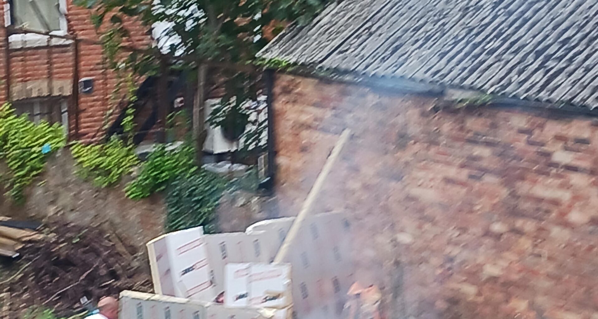 Neighbours making lunch.