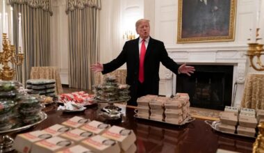 Remember when Trump catered McDonalds for the Clemson Tigers football team?