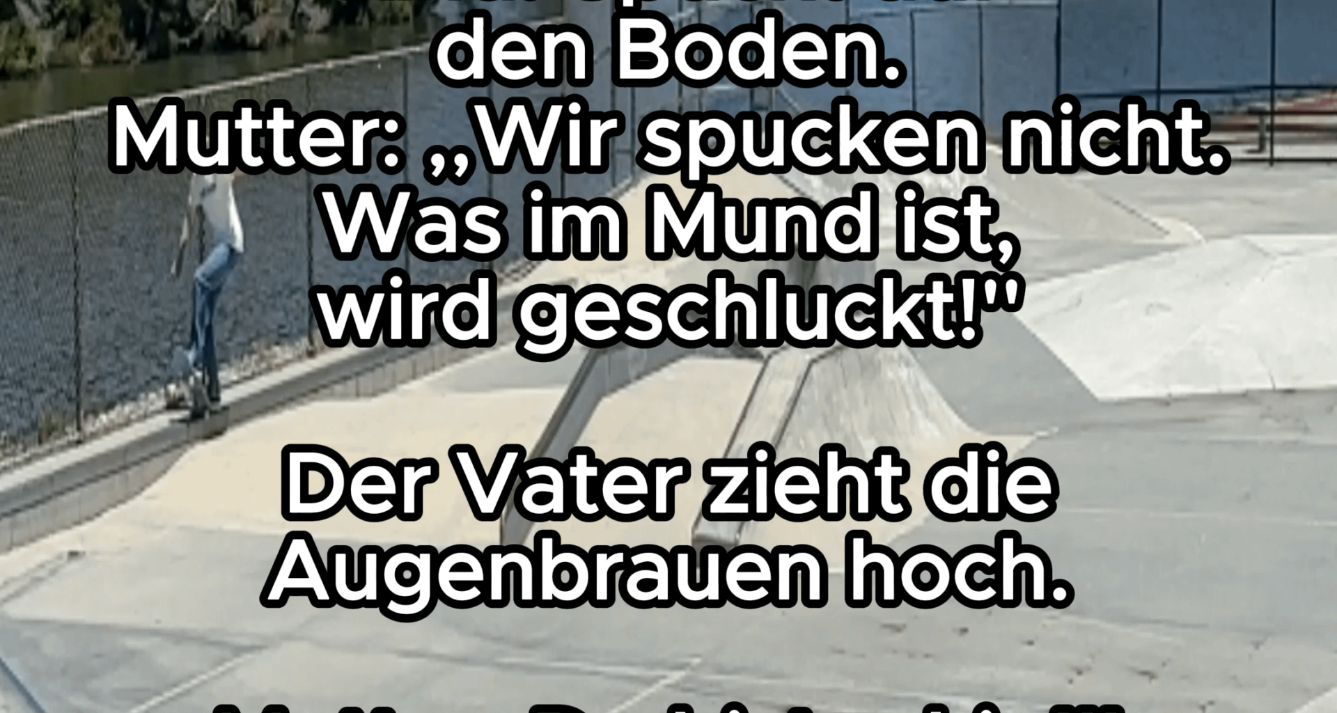 Immer schön aufessen