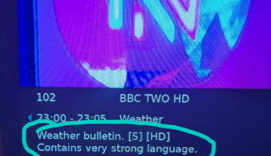 BBC forecasts have changed recently......