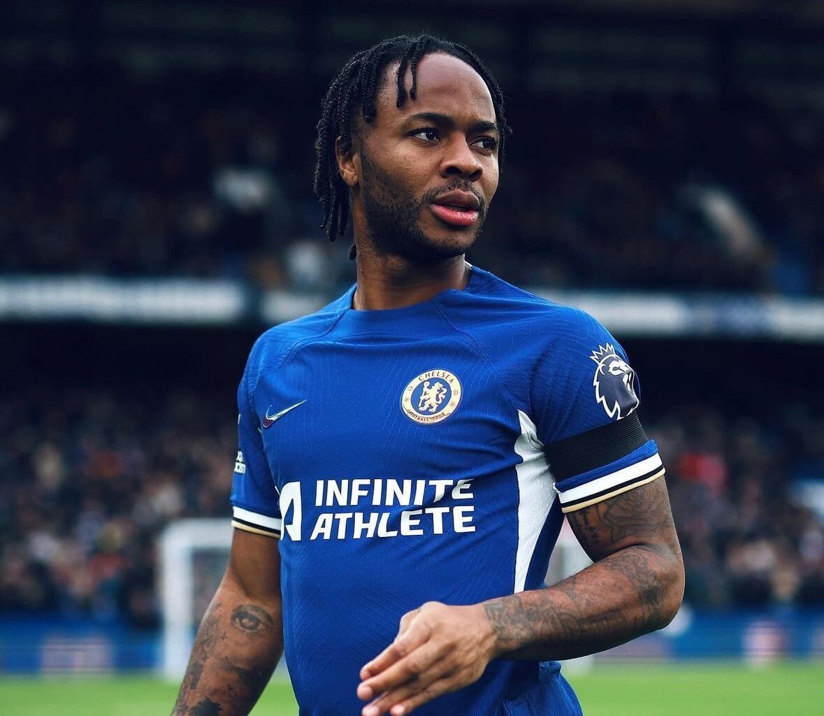 Raheem Sterling out of Chelsea squad for Man City game.