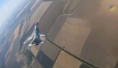 Ukrainian Su-24 launching Storm shadow cruise missiles