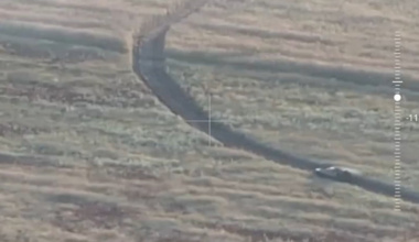 Ukrainian UR-77 Meteorit clears out mines in Kursk Oblast near the border. August 2024