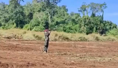 RPG malfunctioning results in fatality somewhere in Myanmar.