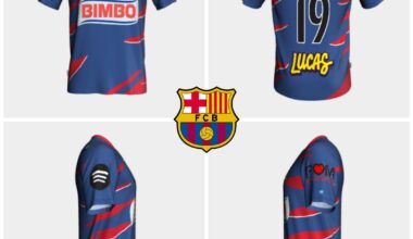 Retro Mexican kit inspired Barcelona jersey