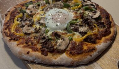 Crash Test de la semaine : pizza viande hachée, poivrons & champignons