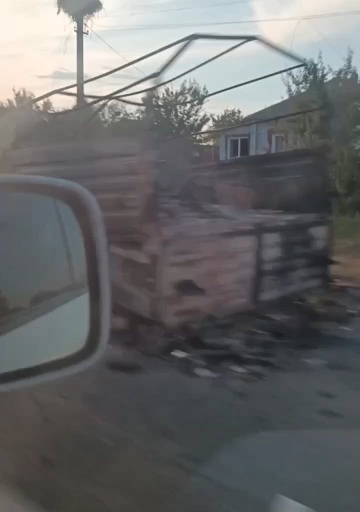 Brand new russian column that was destroyed in the Kursk region